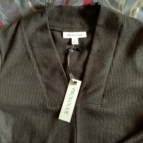 Black V-neck Sweater - Picture 3 of 5